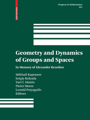 cover image of Geometry and Dynamics of Groups and Spaces